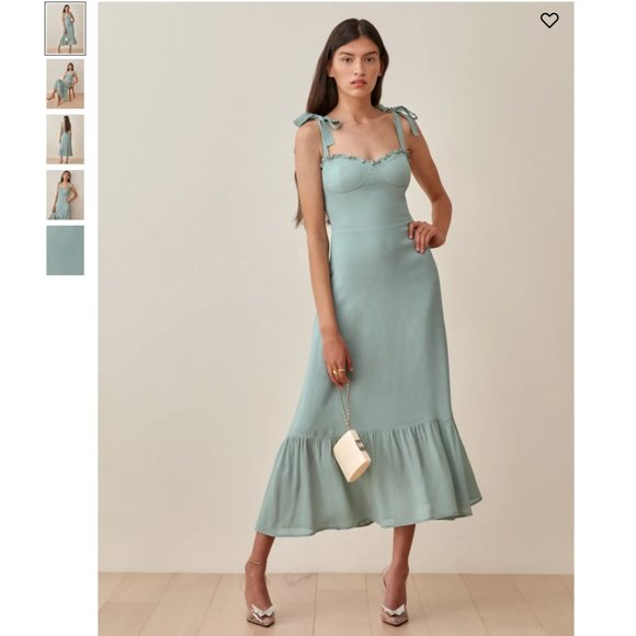 Reformation Dresses & Skirts - Reformation Nikita Midi Dress - Celadon